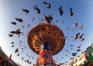 Oktoberfest Frisuren mit Blumen