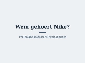 Wem gehört Nike? Aktionärsstruktur erklärt 2