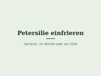 Petersilie einfrieren – Titelbild