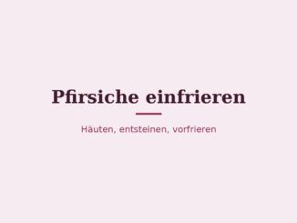 Pfirsiche einfrieren – Titelbild