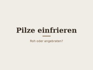 Pilze einfrieren – Titelbild