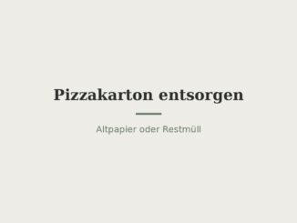 Pizzakarton entsorgen: Altpapier oder Restmüll? 3