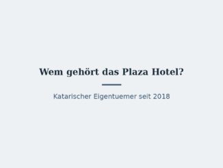 Wem gehört das Plaza Hotel in New York? 1