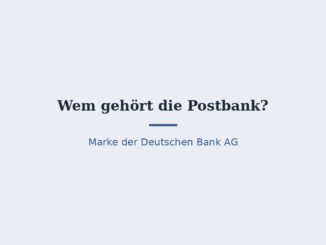Wem gehört die Postbank? Deutsche Bank AG seit 2018/2020 4