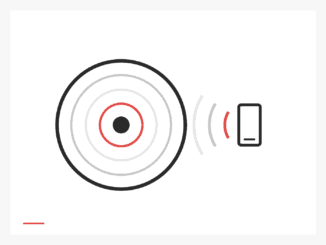 Konzentrische Kreise und ein Smartphone, das Signalwellen aussendet, als Symbol für psychische Gesundheit im digitalen Alltag