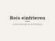 Reis einfrieren – Titelbild
