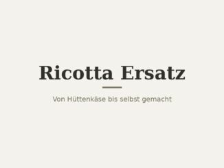 Ricotta Ersatz – Titelbild