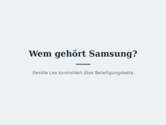 Wem gehört Samsung? Eigentümer und Konzernstruktur 6