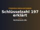 Schlüsselzahl 197 erklärt