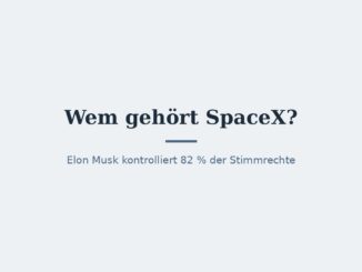 Wem gehört SpaceX? Eigentümer und Konzernstruktur 2