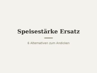 Speisestärke Ersatz – Titelbild