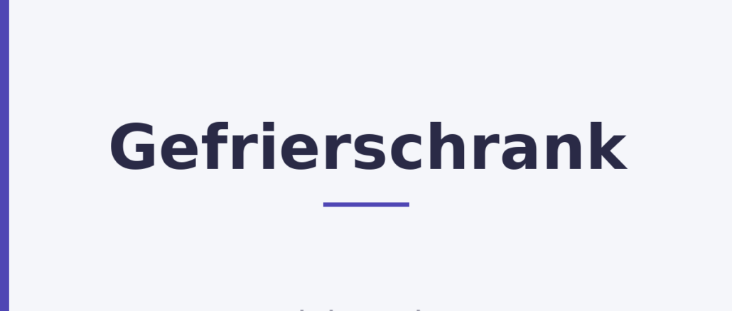 Gefrierschrank