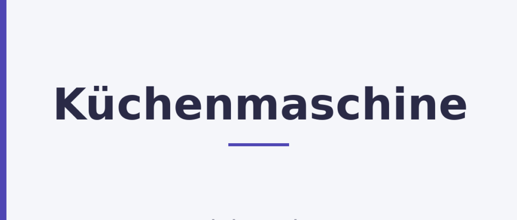 Küchenmaschine