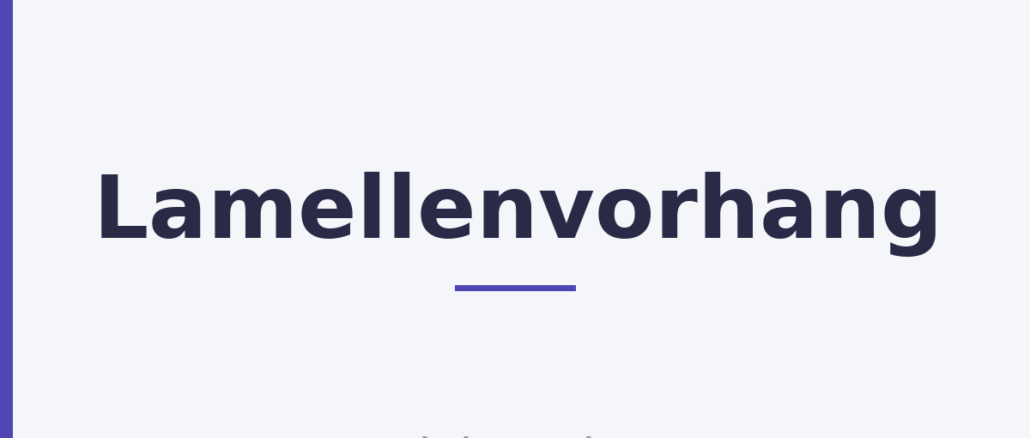 Lamellenvorhang