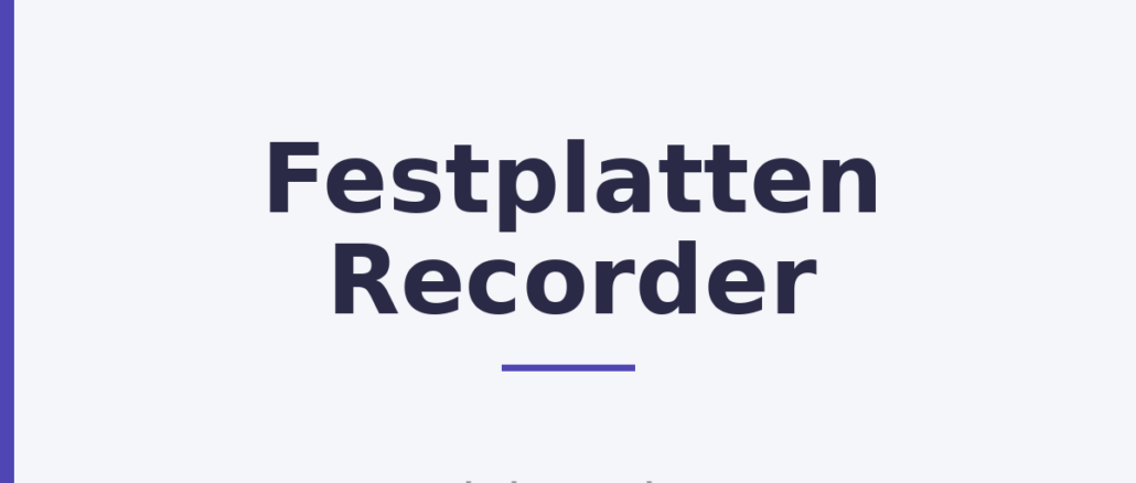 Festplatten Recorder