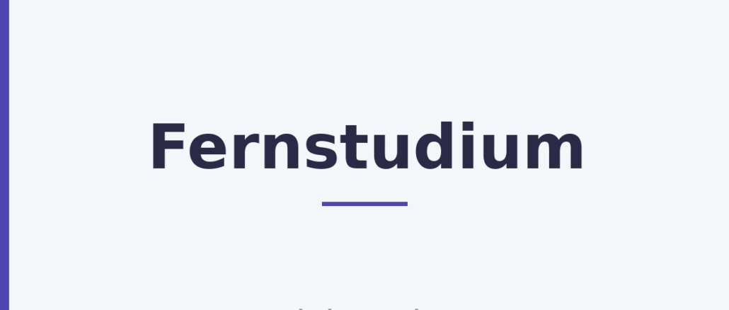 Fernstudium