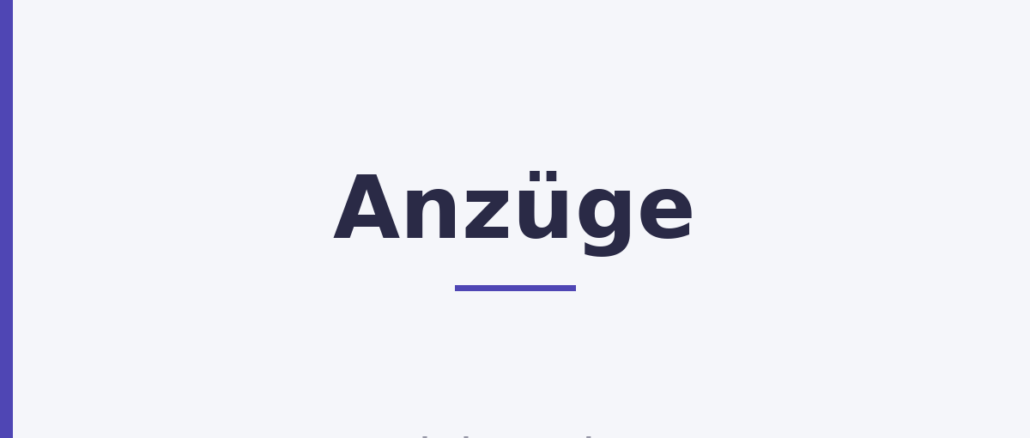 Anzüge
