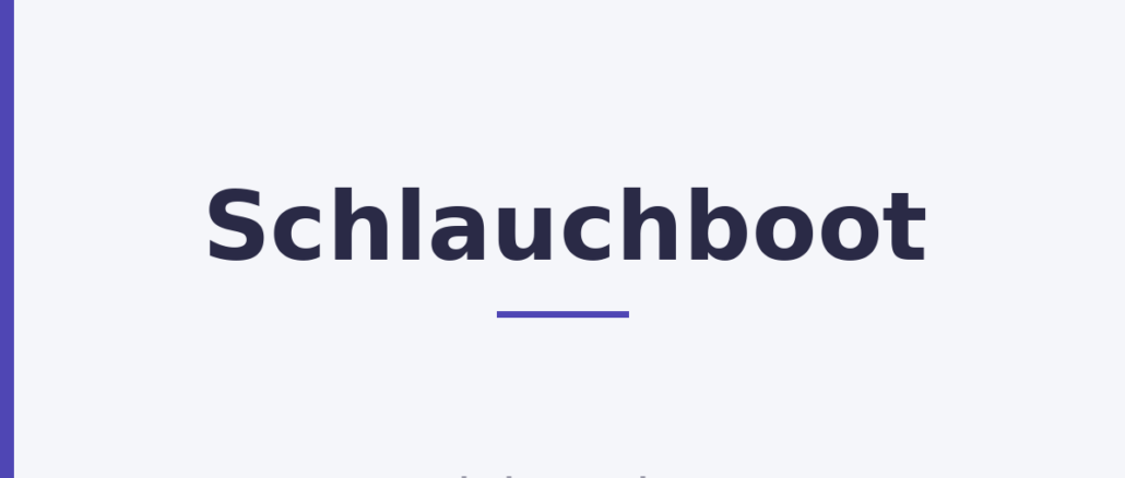 Schlauchboot