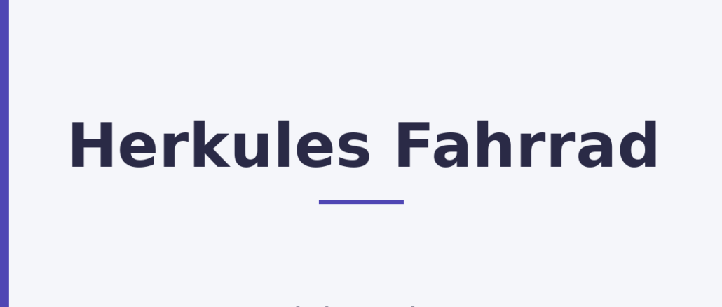 Herkules Fahrrad Herkules Fahrrad
