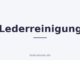 Lederreinigung