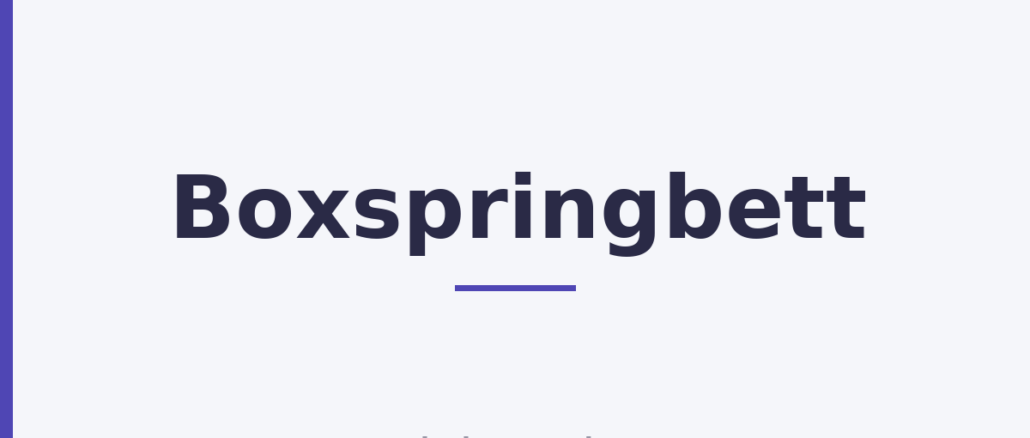 Boxspringbett