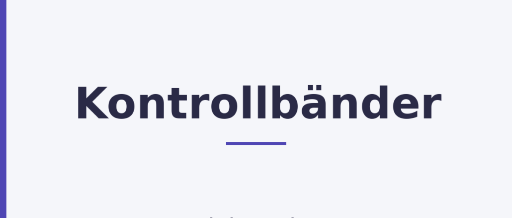 Kontrollbänder Kontrollbänder