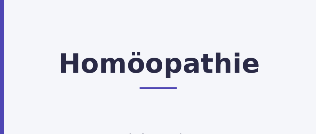 Homöopathie