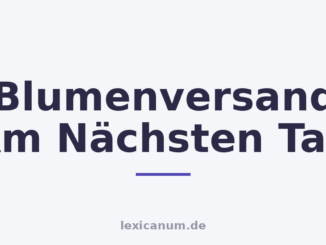 Blumenversand Am Nächsten Tag