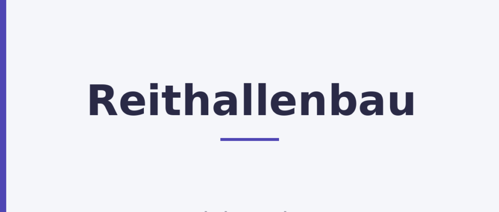 Reithallenbau