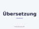 Übersetzung