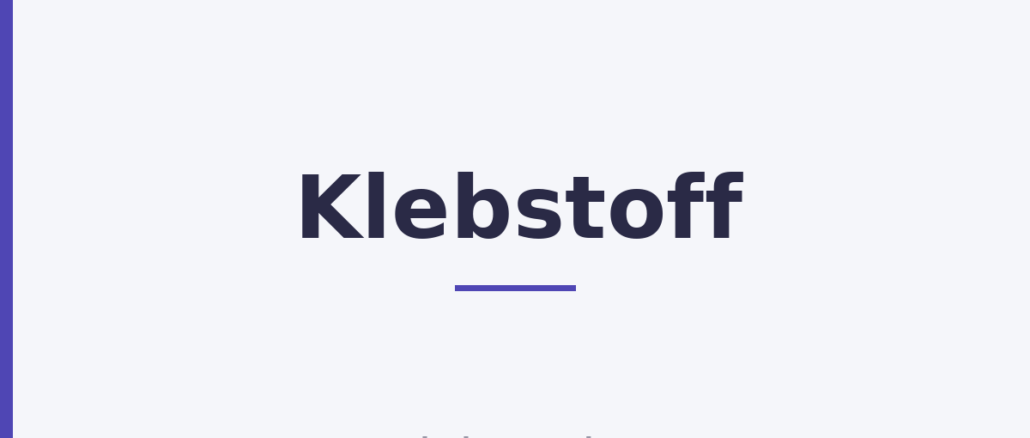 Klebstoff