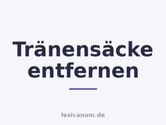 Tränensäcke entfernen