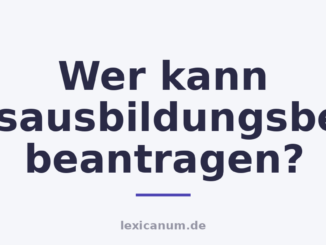 Wer kann Berufsausbildungsbeihilfe beantragen?