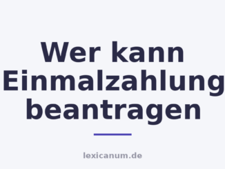 Wer kann Einmalzahlung beantragen