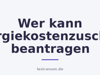 Wer kann Energiekostenzuschuss beantragen