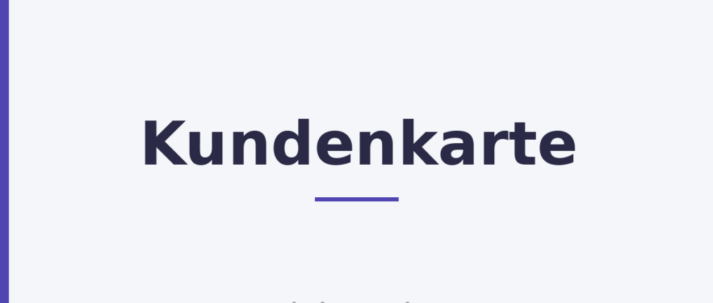 Kundenkarte