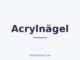 Acrylnägel