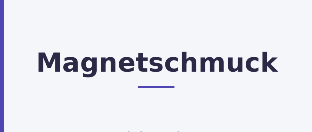 Magnetschmuck