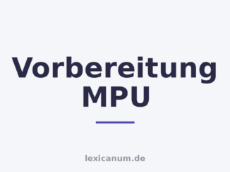 Vorbereitung MPU