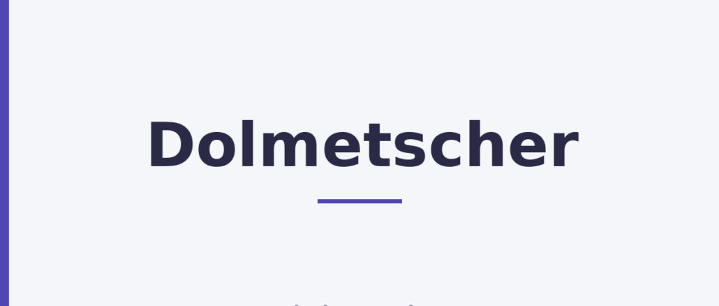 Dolmetscher