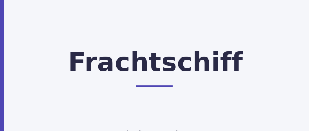 Frachtschiff