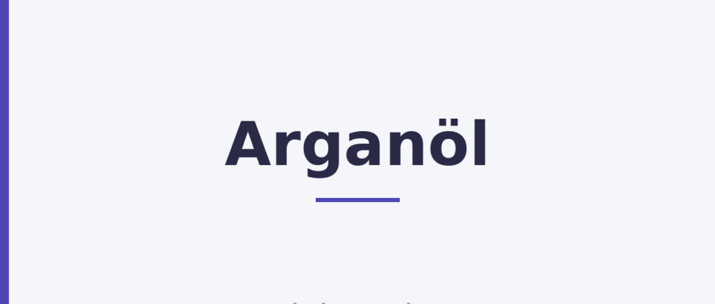 Arganöl