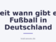 Seit wann gibt es Fußball in Deutschland