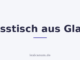 Esstisch aus Glas
