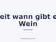 Seit wann gibt es Wein