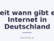 Seit wann gibt es Internet in Deutschland
