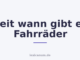 Seit wann gibt es Fahrräder