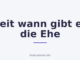 Seit wann gibt es die Ehe