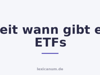 Seit wann gibt es ETFs