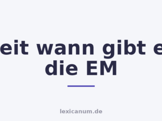 Seit wann gibt es die EM